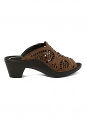 Leather Mid Heel Sandals Brown reviews Leather Mid Heel Sandals Brown