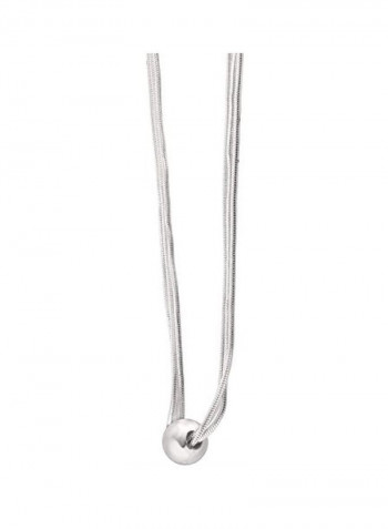 925 Sterling Silver Multi-Strand Bead Necklace