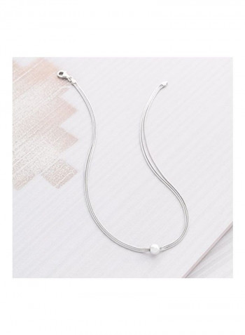 925 Sterling Silver Multi-Strand Bead Necklace