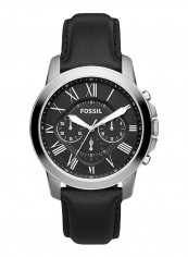 Men's Grant Water Resistance Leather Chronograph Watch FS4812IE
