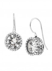 925 Sterling Silver 8 Ct Zirconia Drop Earrings