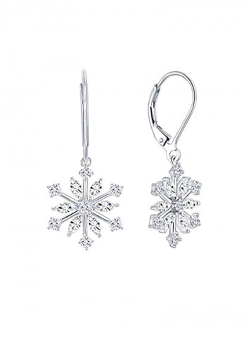 925 Sterling Silver Cubic Zirconia Dangle Earrings