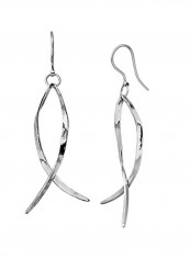 925 Sterling Silver Hammered Dangle Earrings