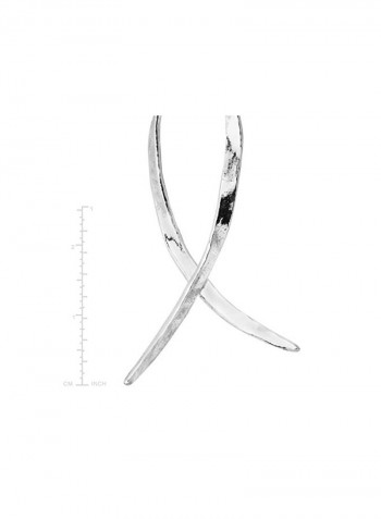 925 Sterling Silver Hammered Dangle Earrings