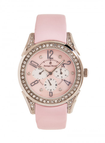 Women's Water Resistant Leather Analog Wrist Watch LS1112WPPP