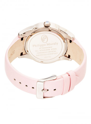 Women's Water Resistant Leather Analog Wrist Watch LS1112WPPP