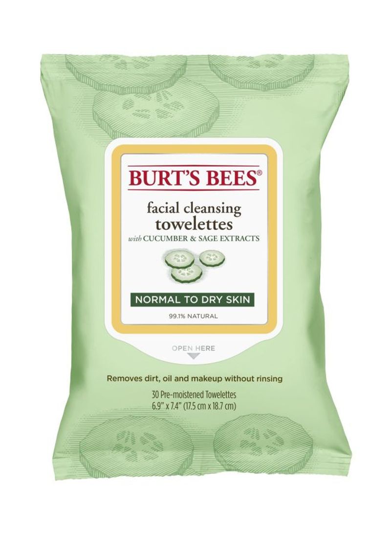 30-Piece Facial Cleansing Towelettes Pack
