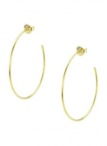 Gold Plated Metal Hoops