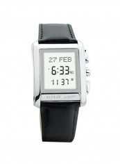 Men's Water Resistant Leather Digital Watch WS-06L