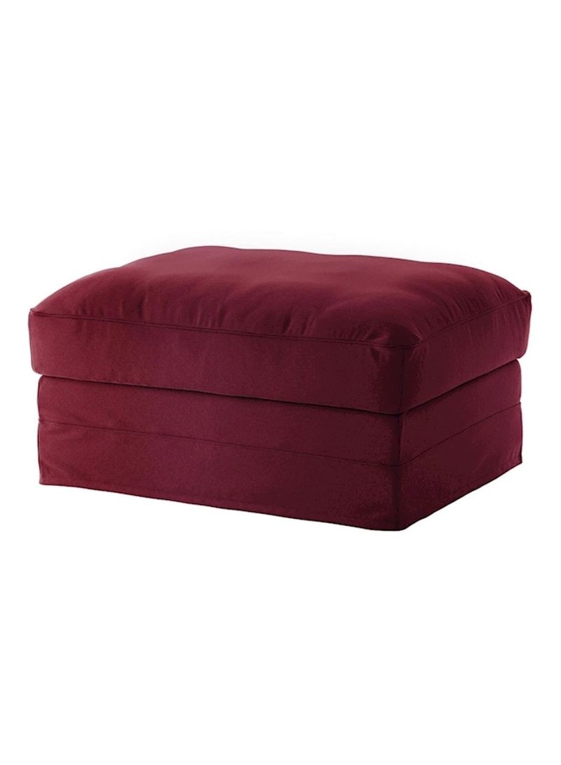 Footstool Cover Red