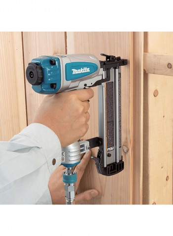 PT Pneumatic Brad Nailer 5/8 Silver/Black/Blue 13.78x13.39x3.94inch