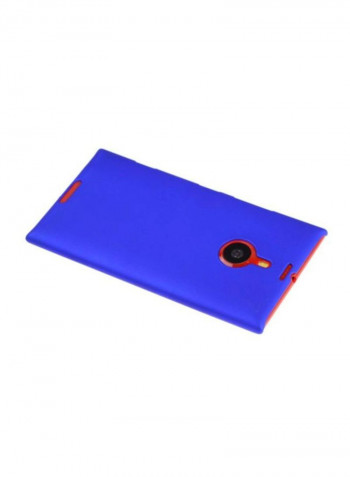 Protective Case Cover For Nokia Lumia 1520 With In-Ear Headphones Blue