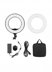 Studio Ring Dimmable LED Video Light Lamp HD-14S White