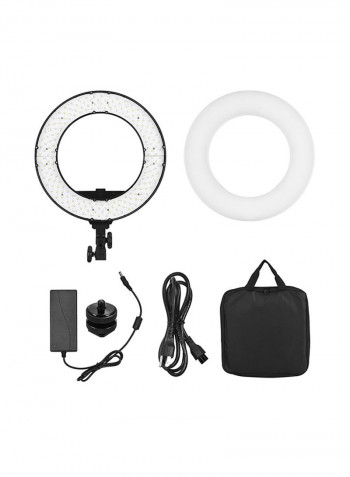 Studio Ring Dimmable LED Video Light Lamp HD-14S White