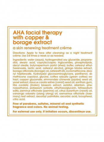 Facial Therapy With Copper And Borage Extract 1ounce