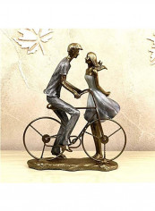 Vintage Figurine For Honey Bike Lovers Statue Multicolour