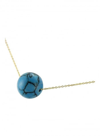 10 Karat Gold Turquoise Pendant