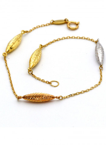 18k Gold 3 Colour Bracelet