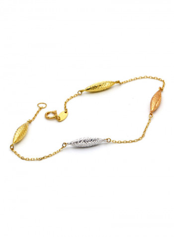 18k Gold 3 Colour Bracelet