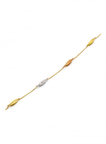 18k Gold 3 Colour Bracelet