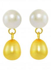 18K Gold Pearl Drop Dangle Earrings reviews 18K Gold Pearl Drop Dangle Earrings