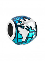 World Globe Brass Beads