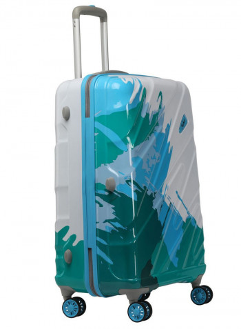 Mirage Hardside Large Check in Luggage Trolley Mirag Blue/White
