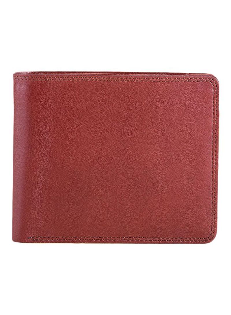 RFID Standard Wallet With Coin Pocket Brown