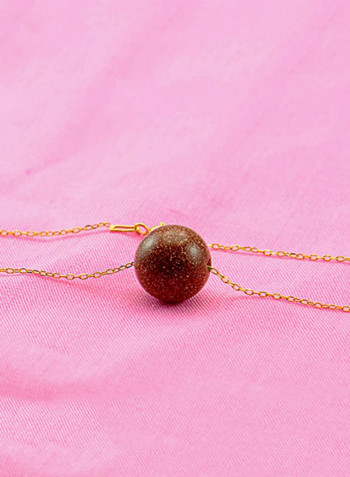 10 Karat Gold Sunstone Chain Bracelet