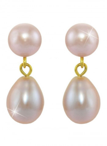 18 Karat Gold Pearl Earrings