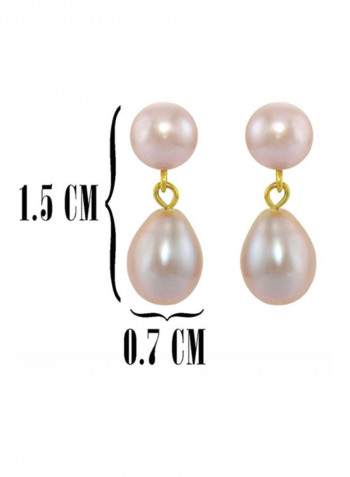 18 Karat Gold Pearl Earrings