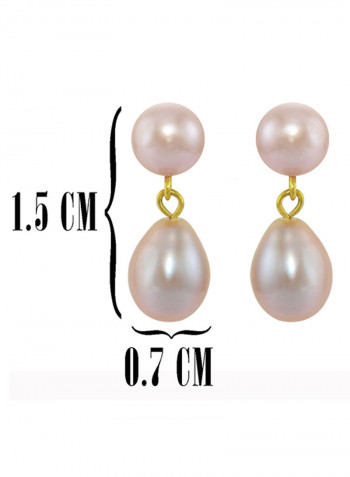 18 Karat Gold Pearl Earrings