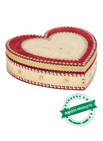 Heart Shaped Jewelry Box (Design May Vary)