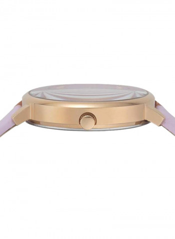 Women's Leather Analog Wrist Watch V WVSP1S0719