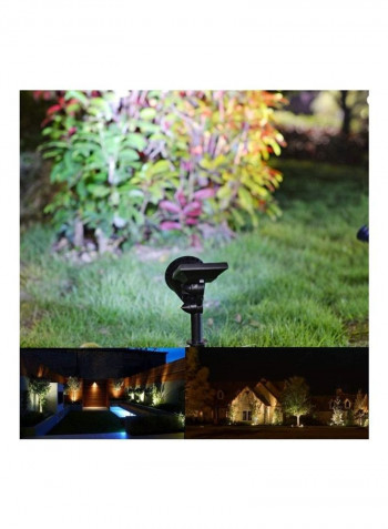 Pack of 4 Waterproof Outdoor Solar Spot Light Black/White