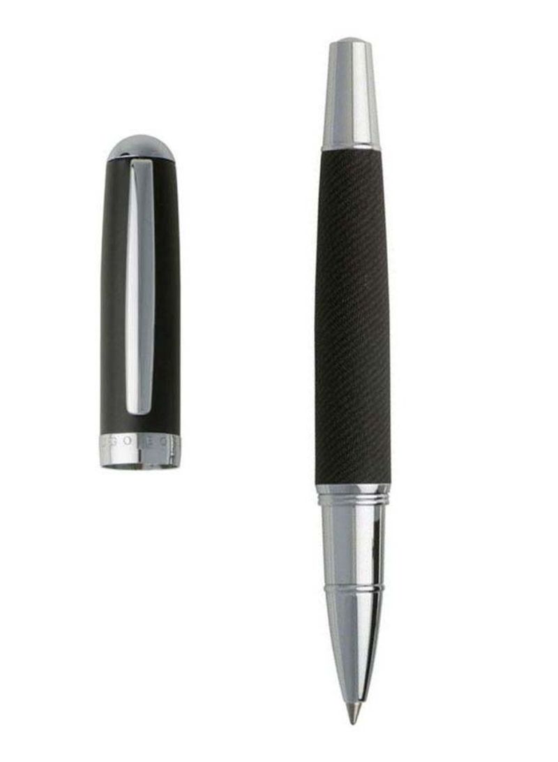 Advance Fabric Rollerball Pen Black/Silver