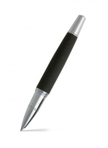 Advance Fabric Rollerball Pen Black/Silver