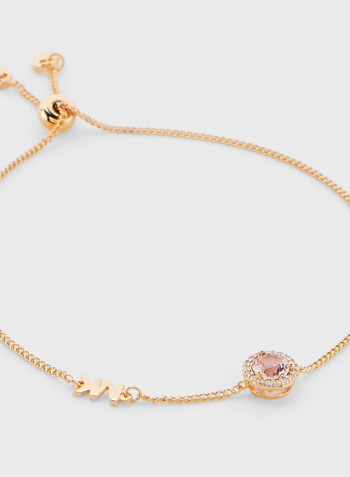 Stone Studded Bracelet Gold