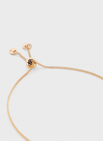 Stone Studded Bracelet Gold