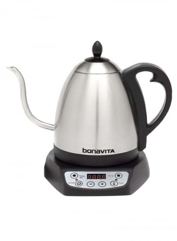 Adjustable Temperature Electric Kettle 1L 1 l 8955382 Silver/Black