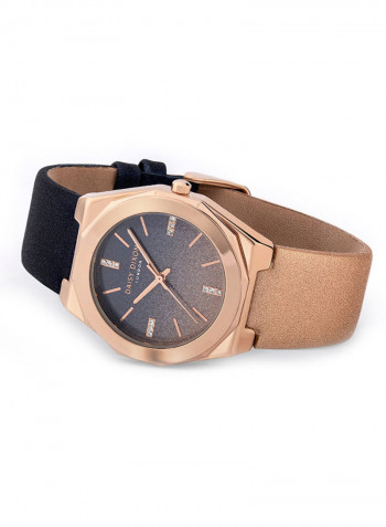 Women's Leather Analog Wrist Watch D Dd122Urg