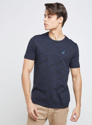Half Sleeve Casual Printed T-Shirt White