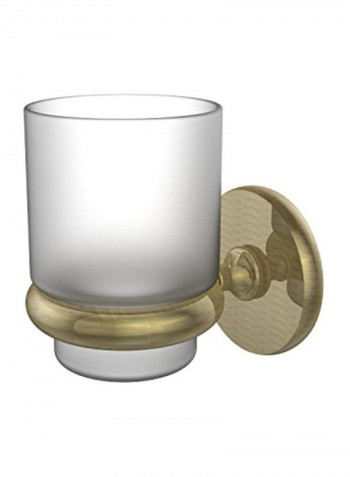 Wall Mounted Tumbler Holder Gold/White