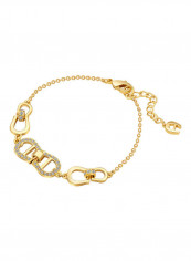 Women's Bracelet with Horseshoe Motifs and Crystals