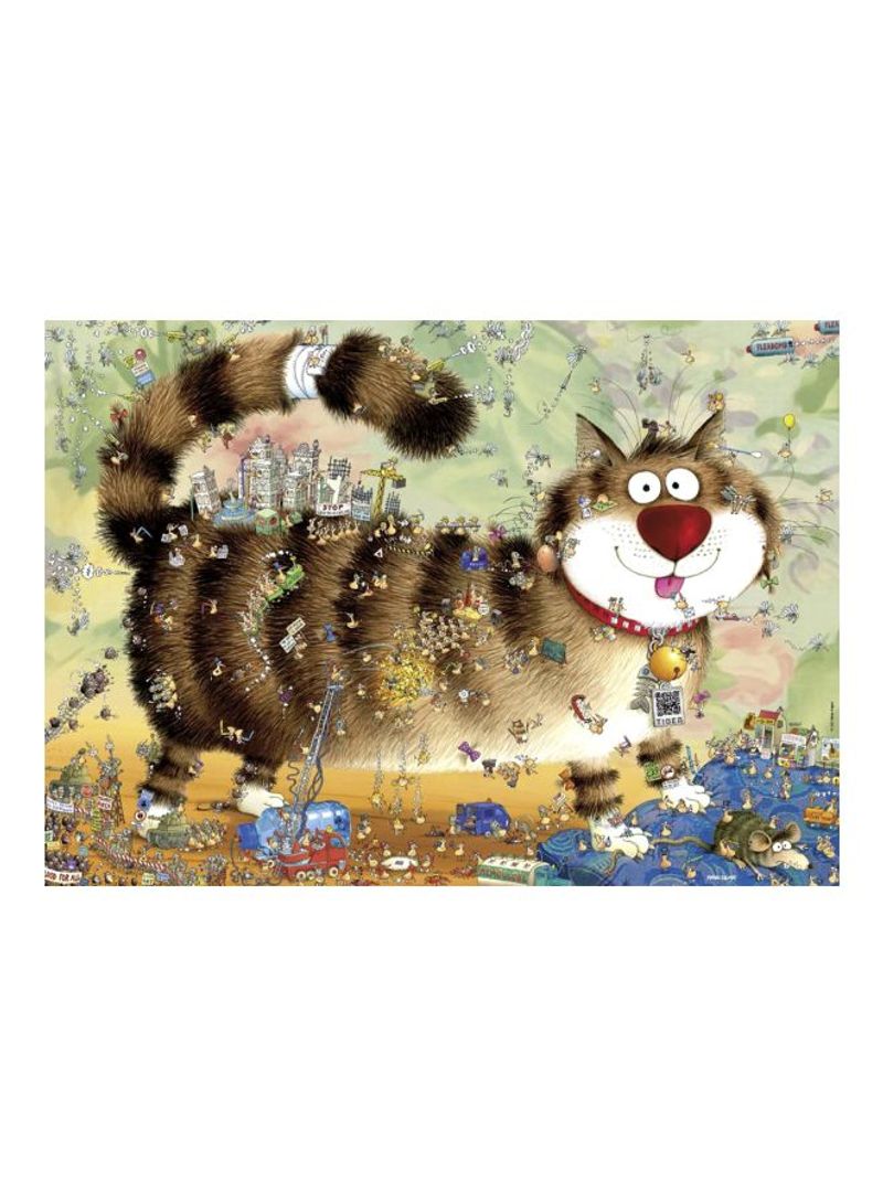 1000-Piece Marino Degano Cat's Life Jigsaw Puzzle 29569KVH