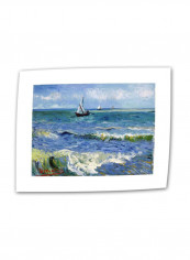 Seascape At Saintes Maries Rolled Canvas Wall Art multicolour 18 x 24inch
