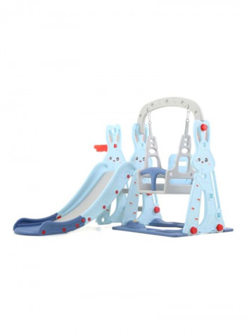 3-In-1 Swing And Slide With Basket Ball Hooks 100x50x50cm