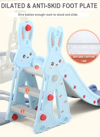 3-In-1 Swing And Slide With Basket Ball Hooks 100x50x50cm