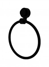 Venus Collection Dotted Accent Towel Ring Black 6x6x7.5inch