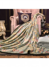 Butterfly Pattern Cozy Throw Blanket Cotton Multicolour 150x200centimeter